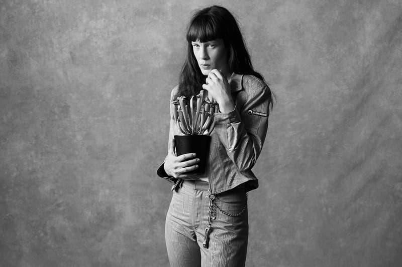 marine serre spring summer amor fati collection campaign plant jacket outerwear pants