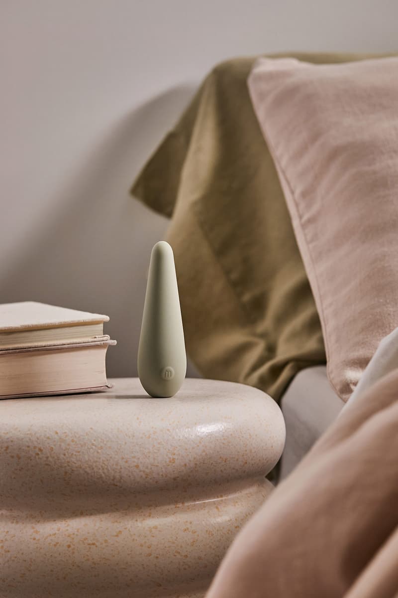 maude urban outfitters vibe vibrator collaboration new mint green colorway sex toy books bed table