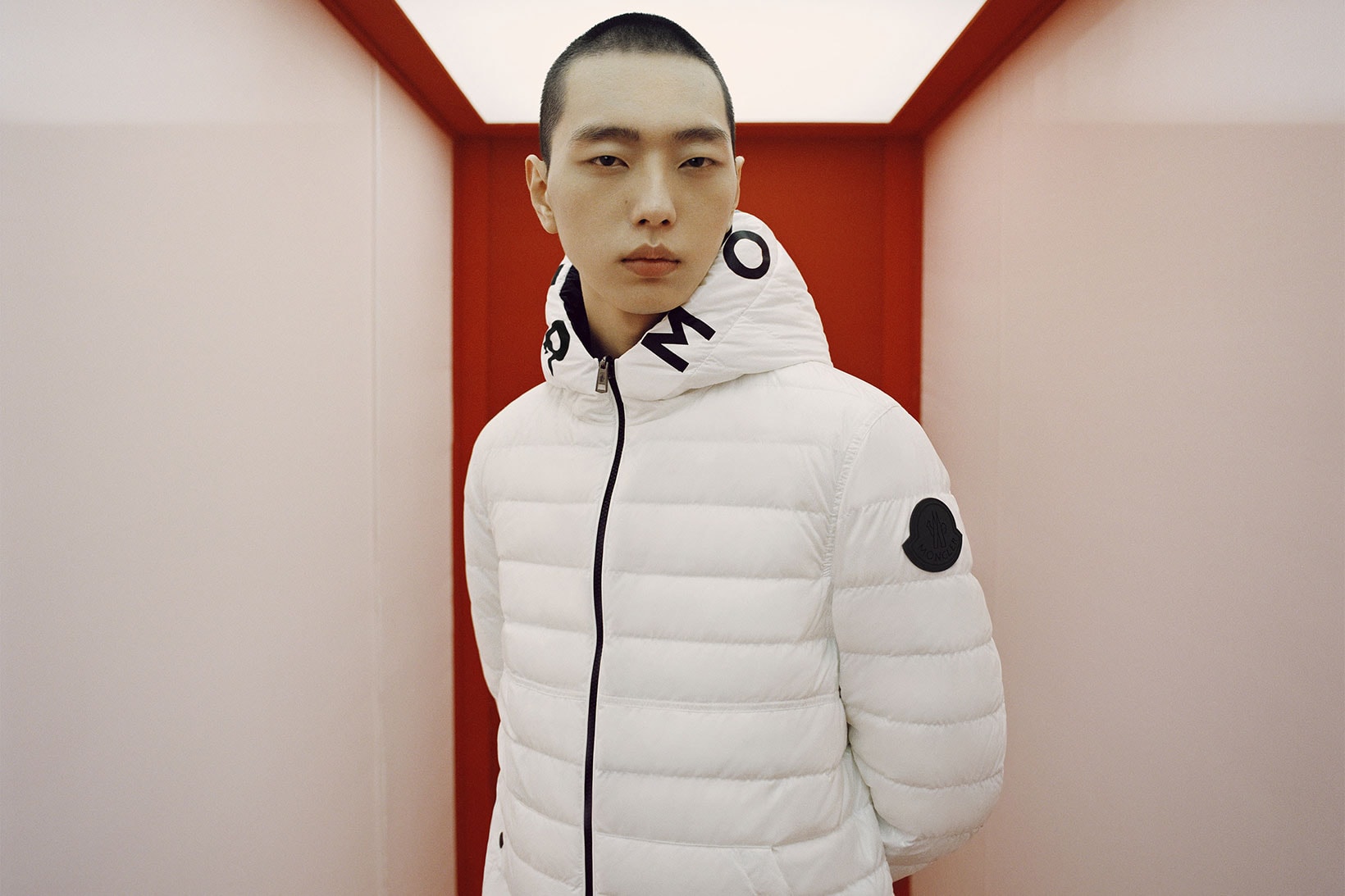 moncler lunar chinese new year of the ox campaign white puffer jacket jumper outerwear