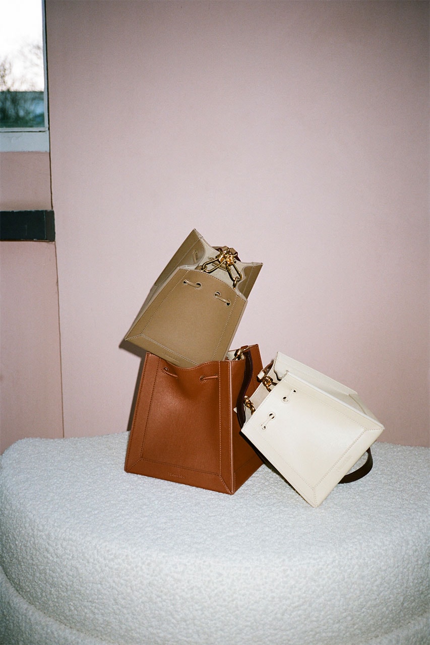 nanushka pre-fall 2021 collection lookbook handbags purses accessories