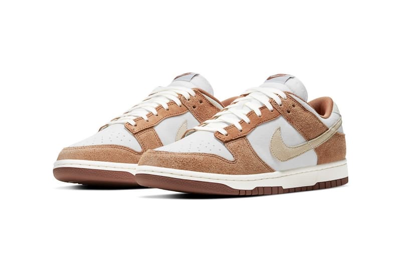 nike dunk low sneakers medium curry brown white beige colorway sneakerhead footwear shoes