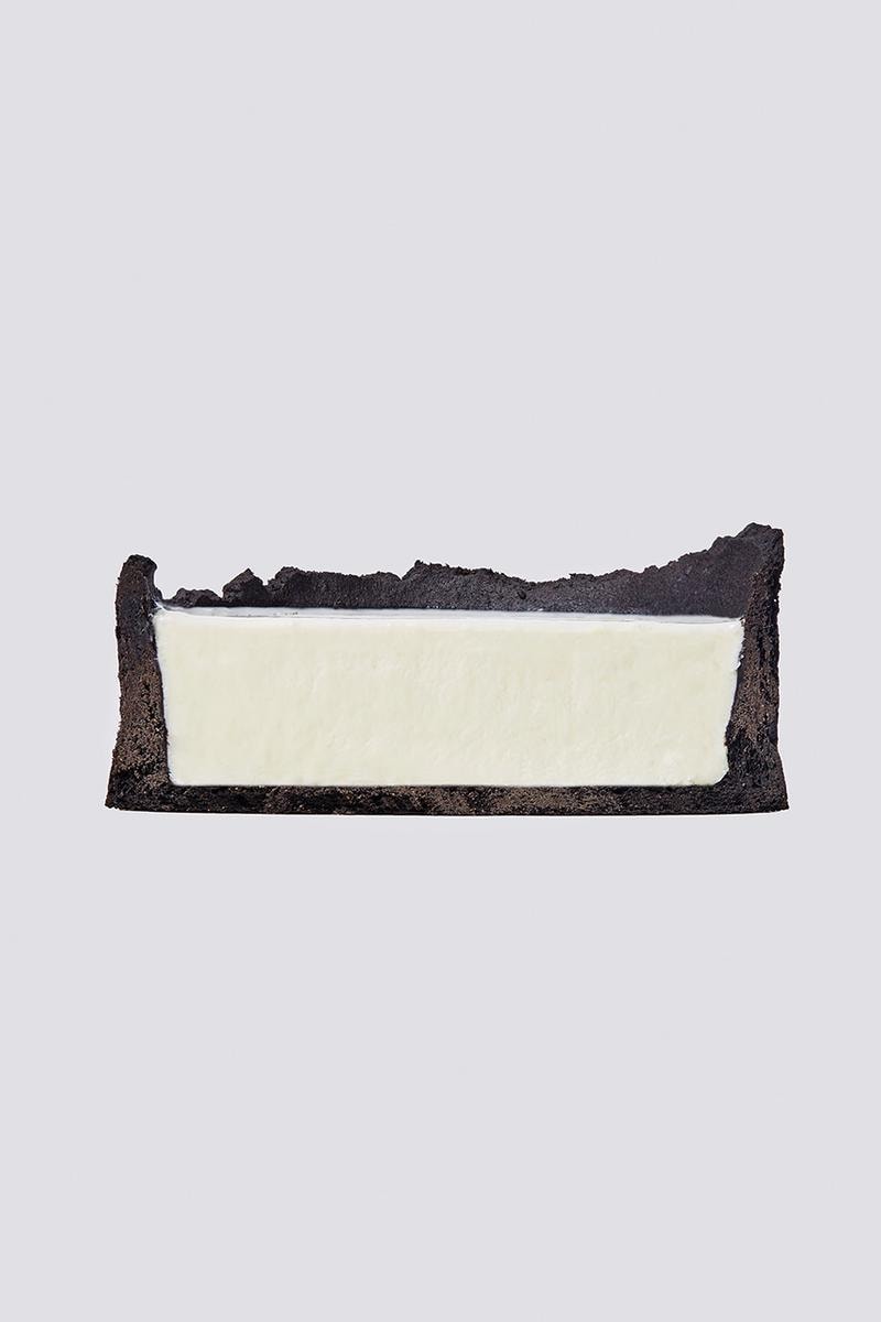 nudake gentle monster dessert brand seoul flagship cake black crust white cream