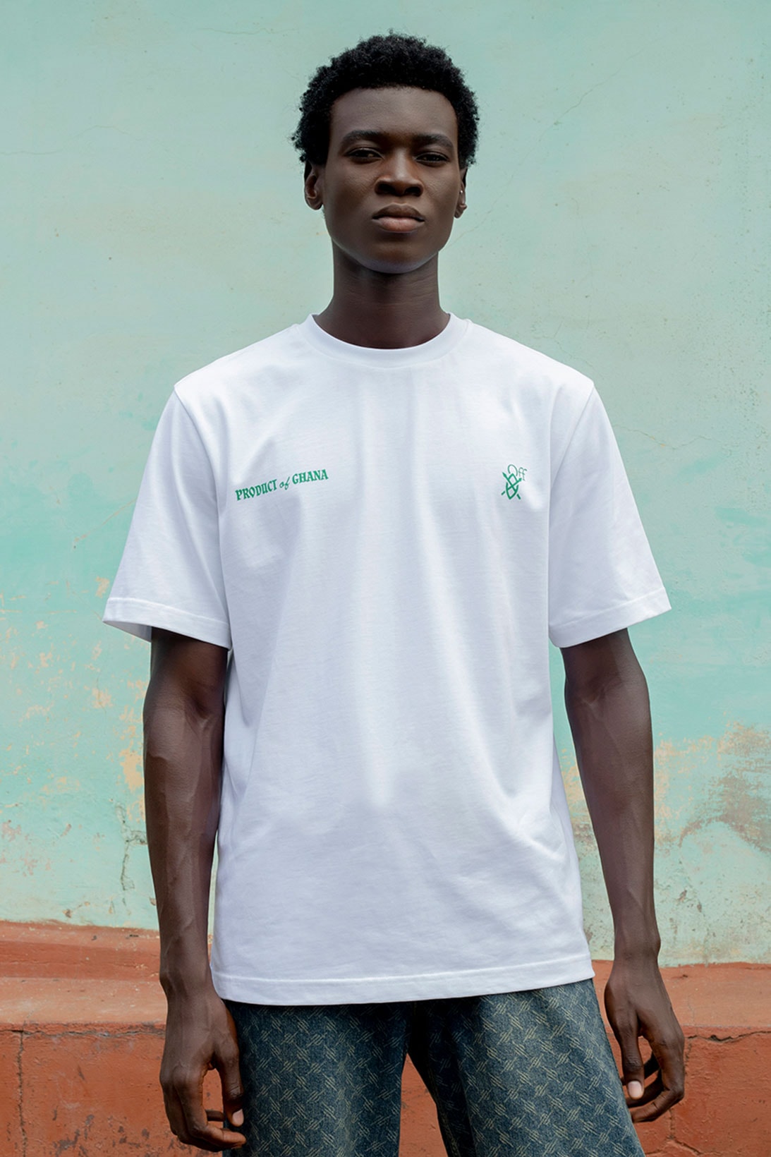 off white daily paper surf ghana freedom skate park collaboration white t-shirt logo