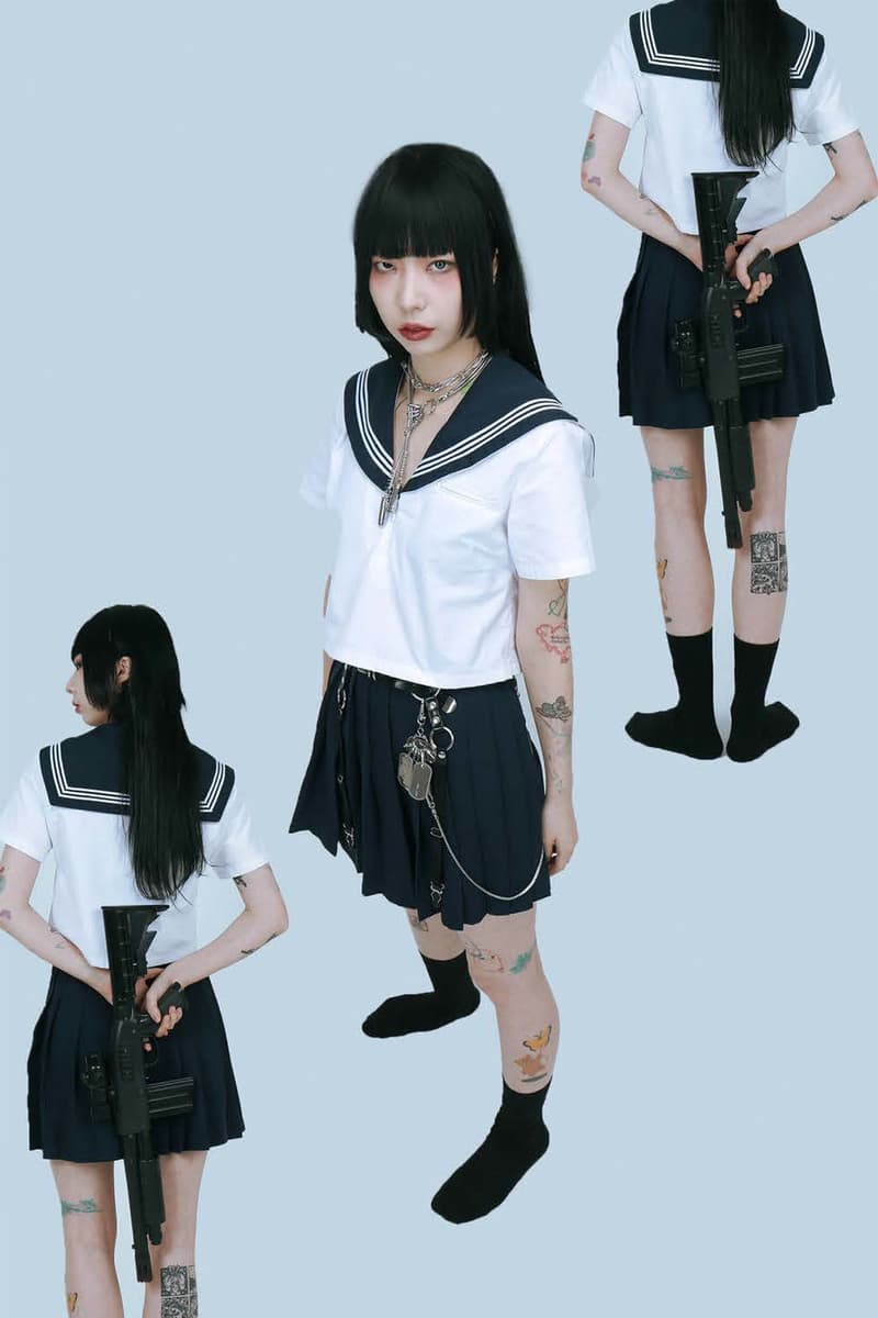 ohtnyc rising new york designer jinsol woo piercing jewelry cross uniform