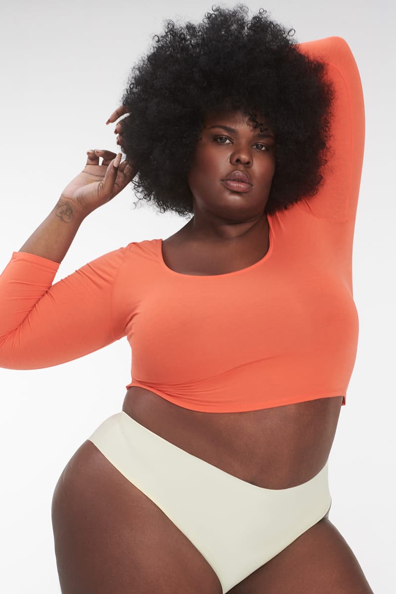 parade universal underwear carbon neutral sustainable seamless white brief orange sweater