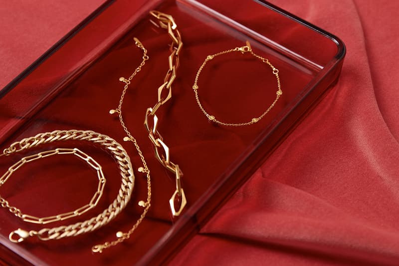 Please Repeat Jewelry Brand Gold Necklace Bracelet Chain