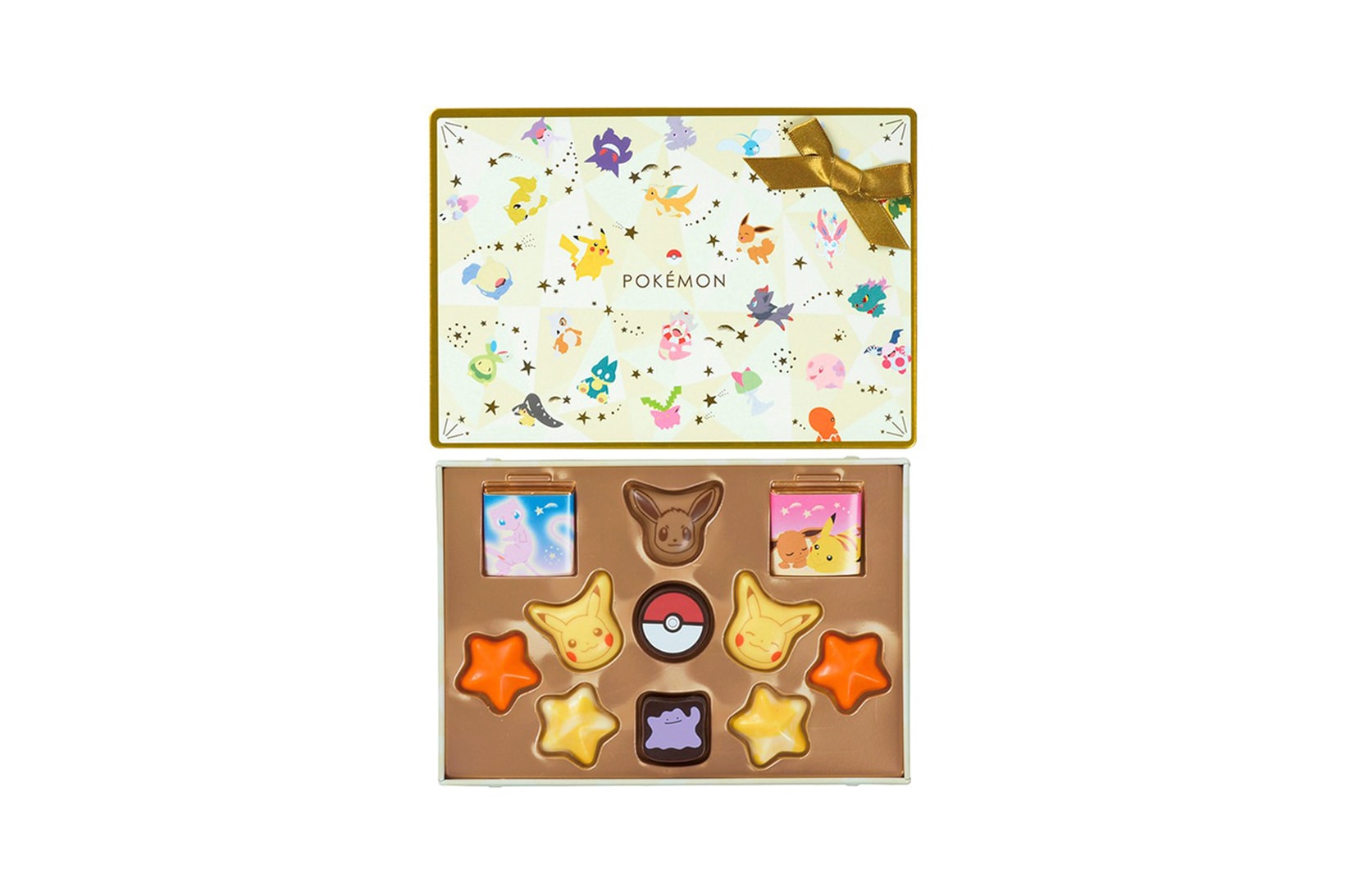pokemon matsukazeya valentines day chocolates collaboration dessert evee pikachu stars box
