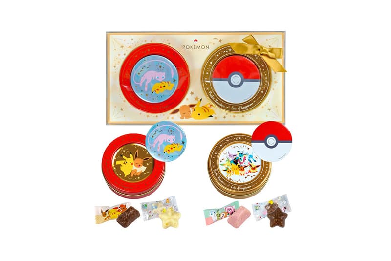 pokemon matsukazeya valentines day chocolates collaboration dessert pikachu mew dragonite ditto eevee poke balls candy