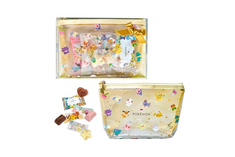 pokemon matsukazeya valentines day chocolates collaboration dessert pikachu mew dragonite ditto eevee bag candy treats