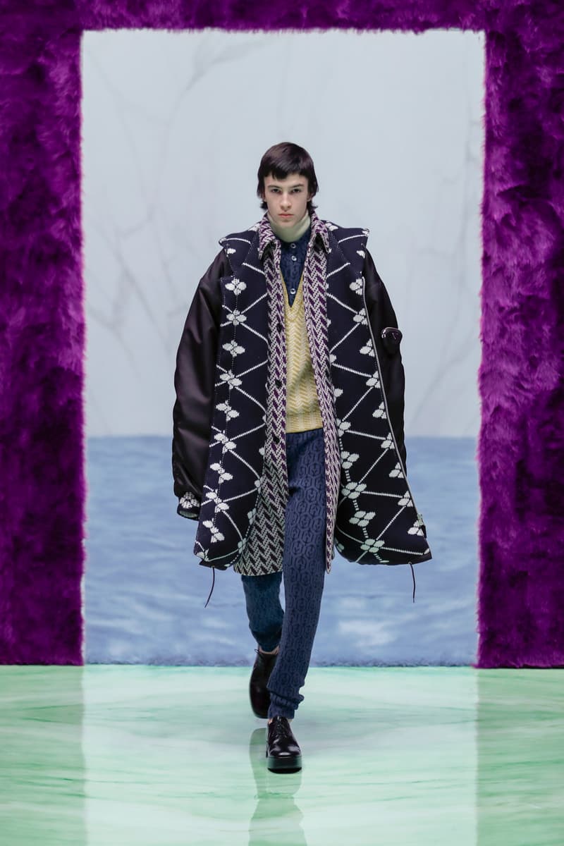 Prada Menswear Fall/Winter 2021 Collection Runway Show Raf Simons Debut Coats Bomber Jackets