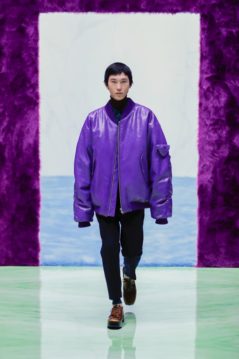 Prada Menswear Fall/Winter 2021 Collection Runway Show Raf Simons Debut Coats Bomber Jackets