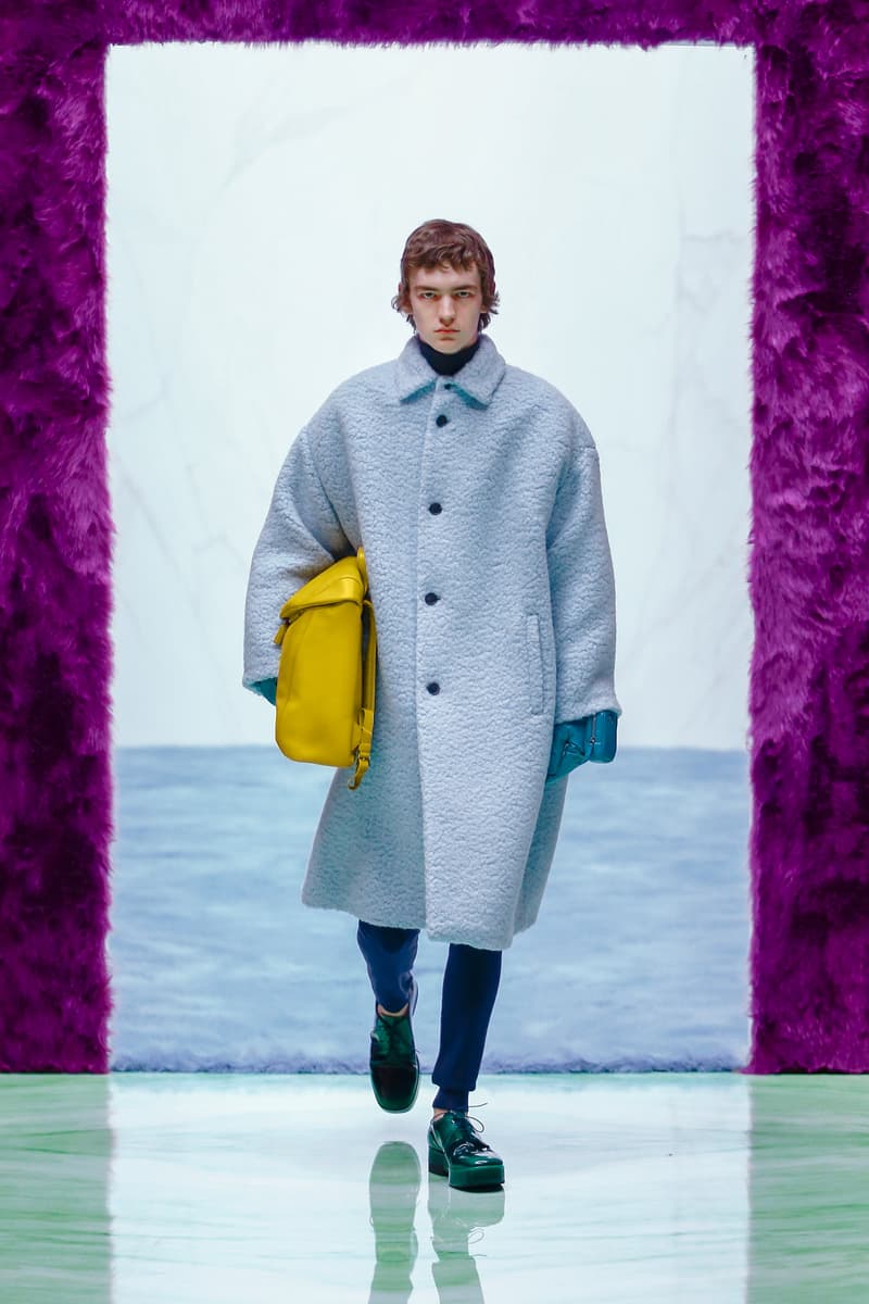 Prada Menswear Fall/Winter 2021 Collection Runway Show Raf Simons Debut Coats Bomber Jackets