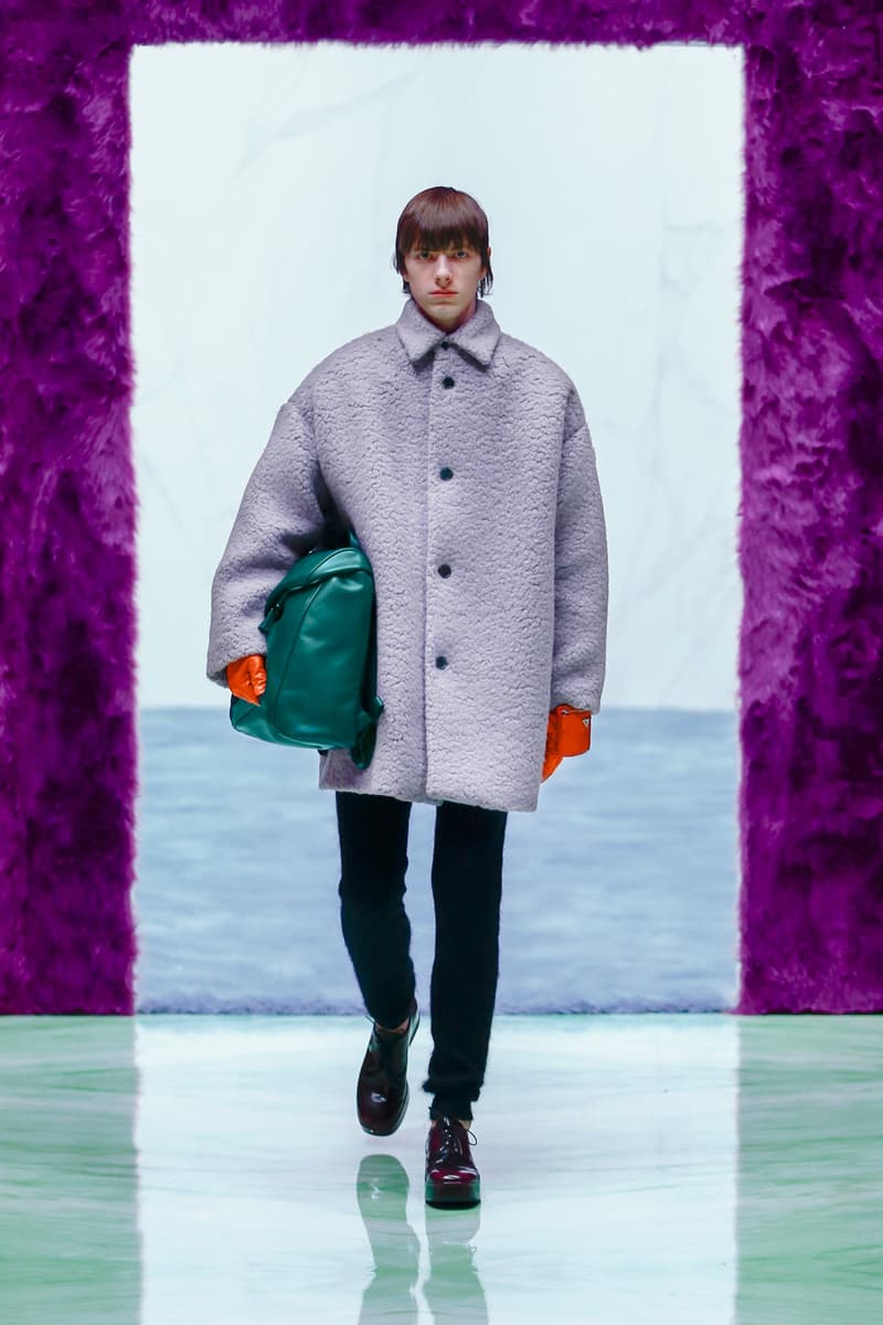 Prada Menswear Fall/Winter 2021 Collection Runway Show Raf Simons Debut Coats Bomber Jackets