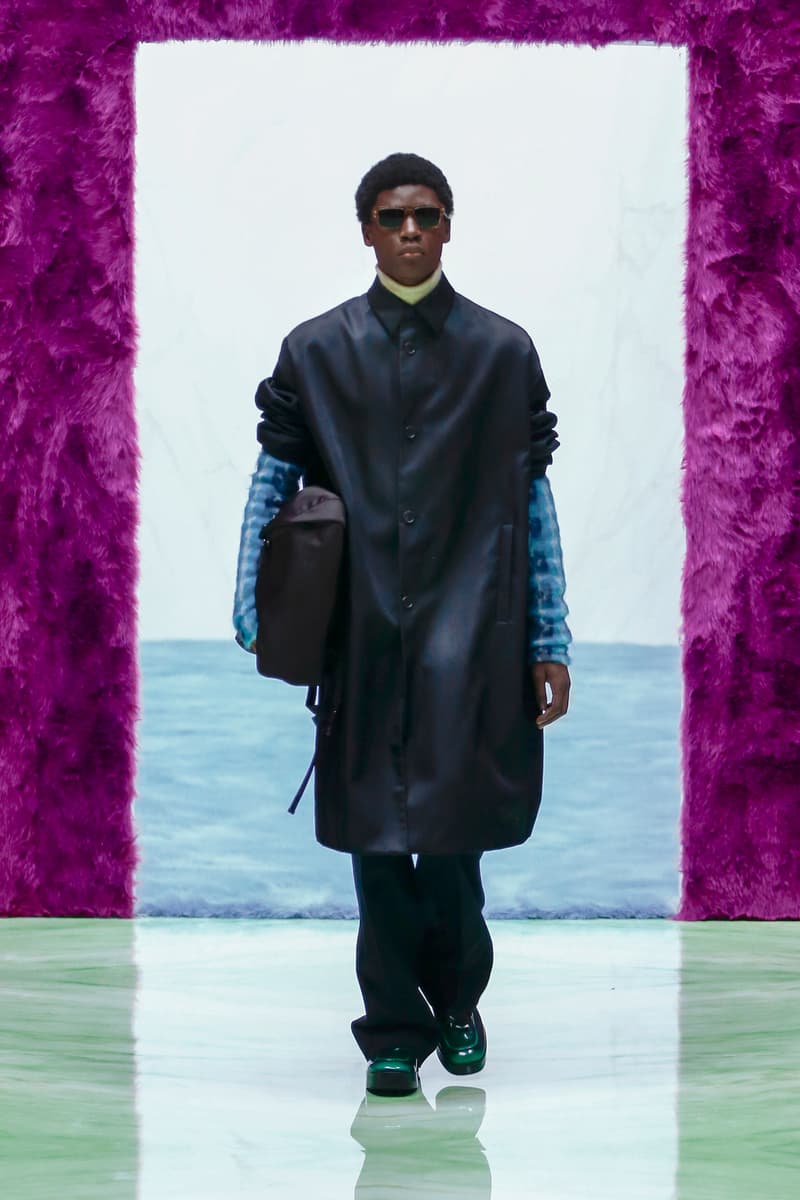 Prada Menswear Fall/Winter 2021 Collection Runway Show Raf Simons Debut Coats Bomber Jackets