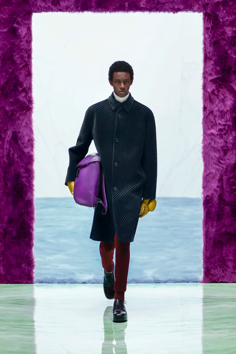 Prada Menswear Fall/Winter 2021 Collection Runway Show Raf Simons Debut Coats Bomber Jackets