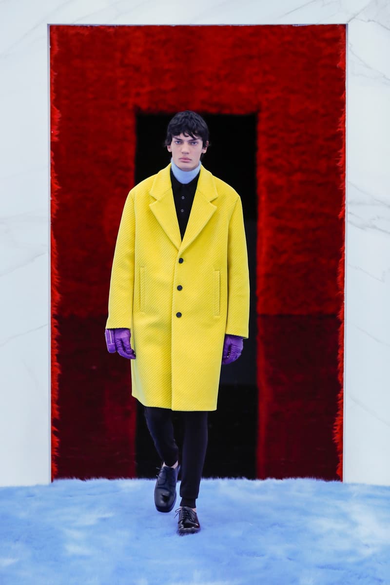 Prada Menswear Fall/Winter 2021 Collection Runway Show Raf Simons Debut Coats Bomber Jackets