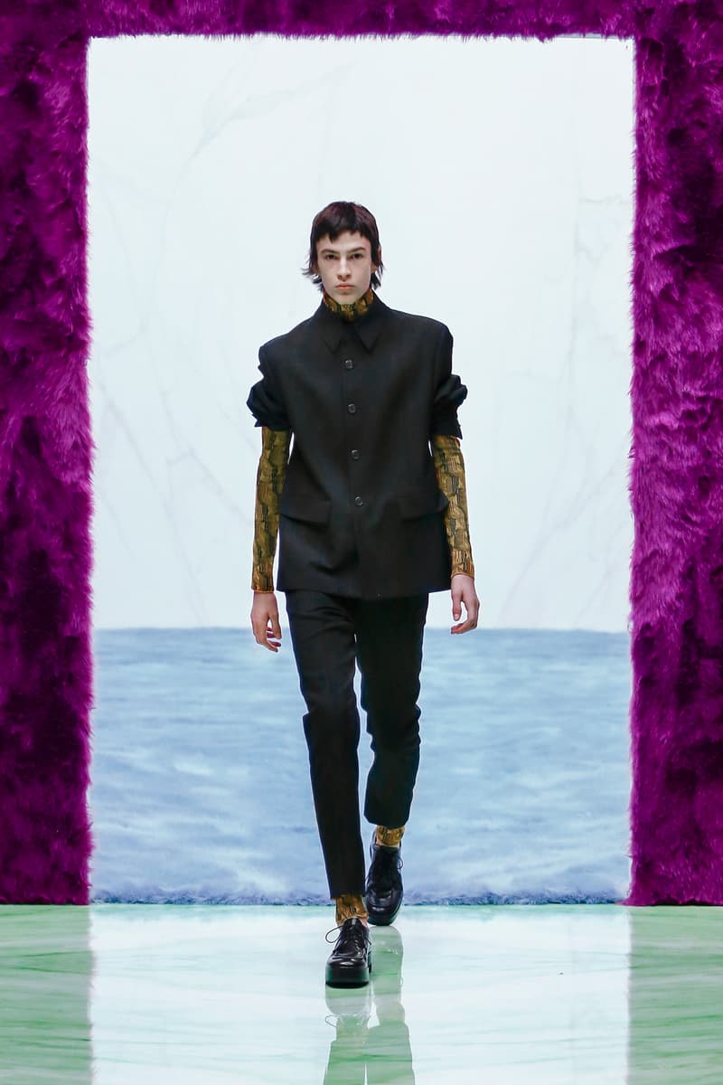 Prada Menswear Fall/Winter 2021 Collection Runway Show Raf Simons Debut Coats Bomber Jackets