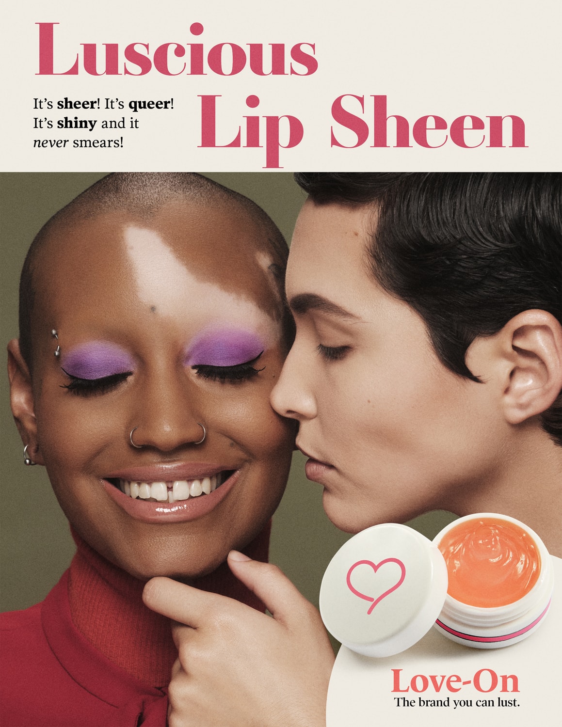 vintage beauty advertisements magazine inclusivity diversity photo series prim n poppin lip gloss sheen