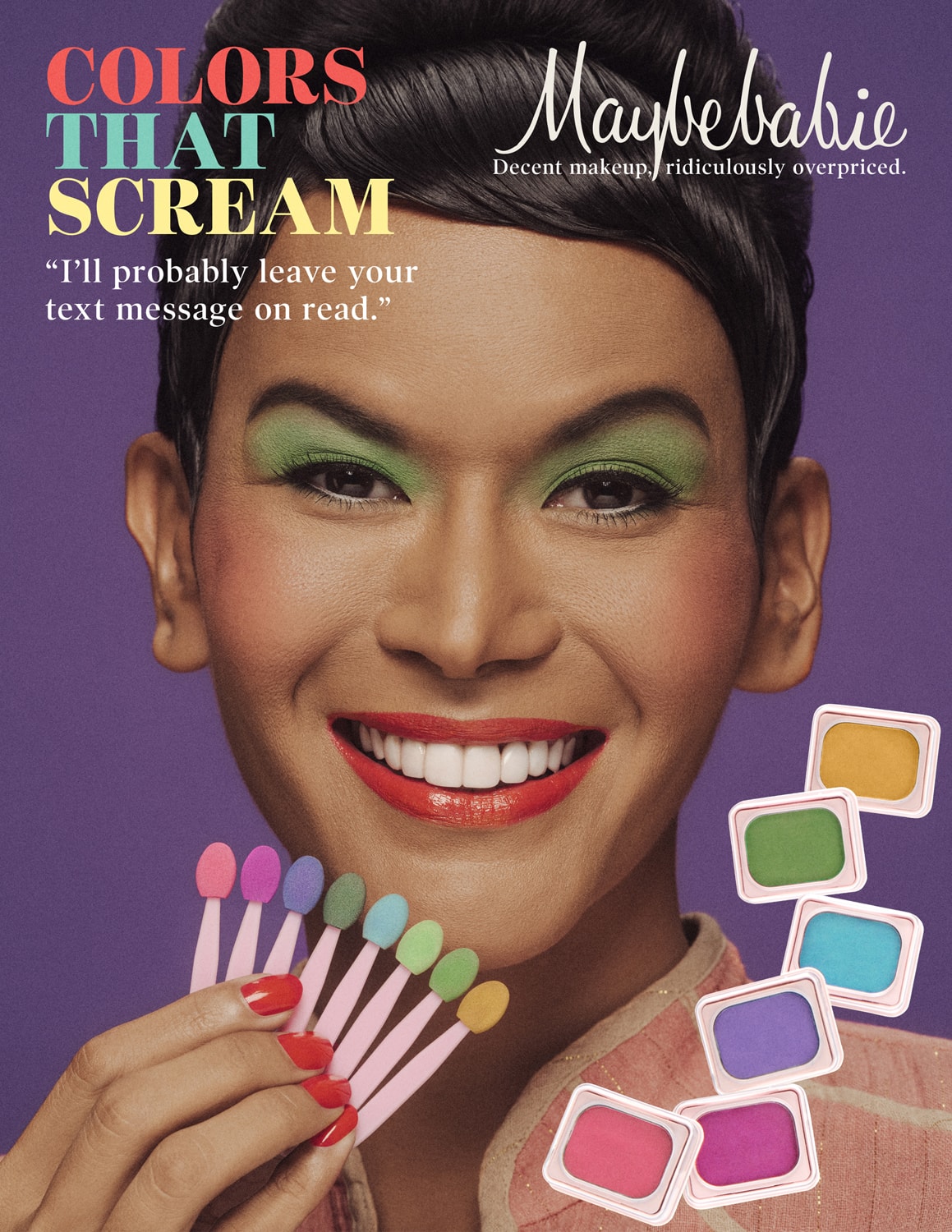 vintage beauty advertisements magazine inclusivity diversity photo series prim n poppin eyeshadow colors