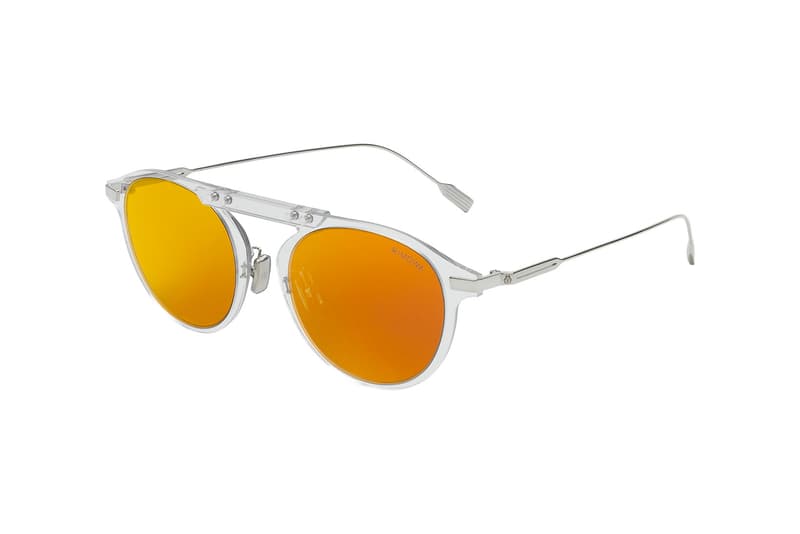 rimowa bridge sunglasses shades accessory side view mars orange colorway