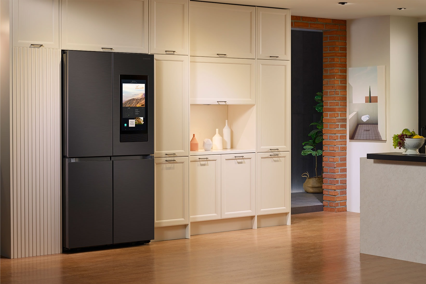 samsung bespoke smart refrigerator family hub black home kitchen gadgets appliances