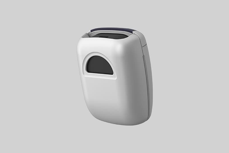 samsung galaxy buds pro anycall protective case sgh e700 gray silver navy blue phone back view