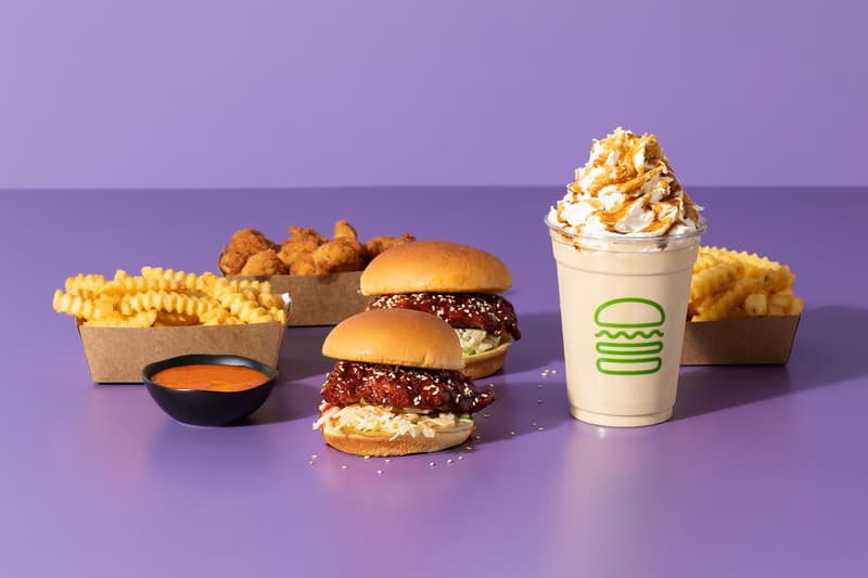 Shake Shack Korean Fried Chicken Chick'n Gochujang Menu Sandwich Burger Bites Fries Black Sugar Shake