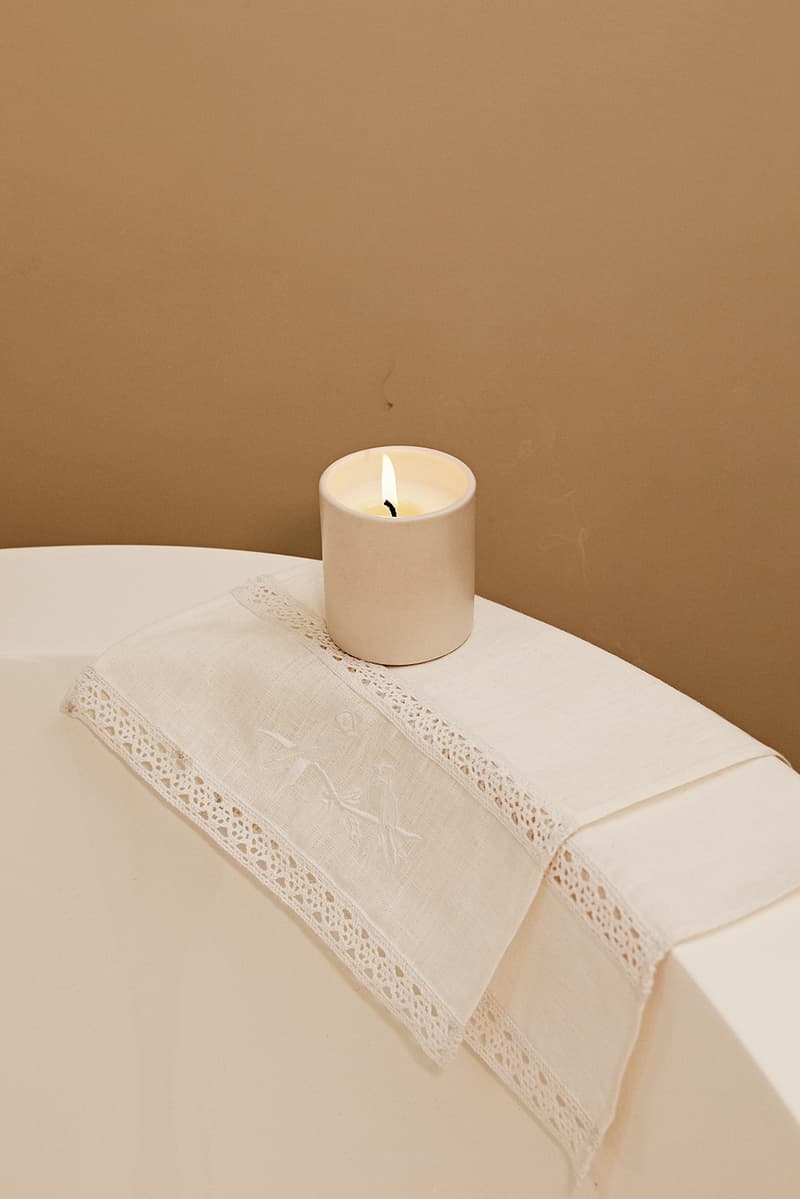 sleeper home homeware decor collection cloth towel white candle bath tub toilet