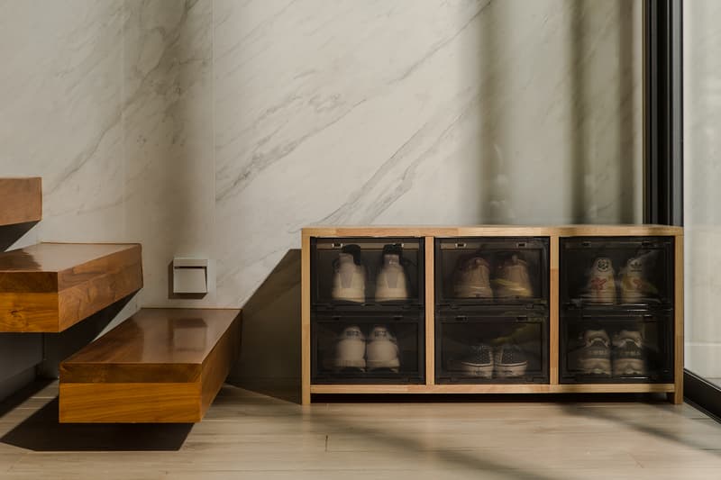 Sneaker Storage Organizer Bench Shoe Box Tower Box Wooden Stool