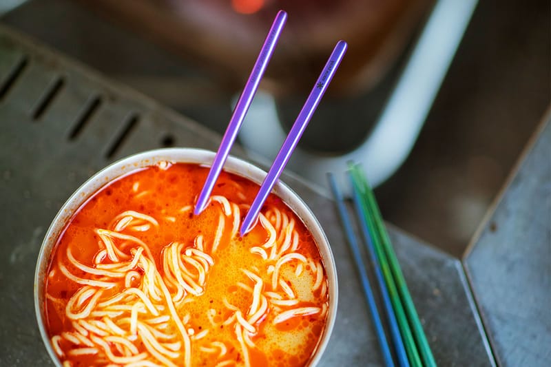 Slurp Your Favorite Noodles With Snow Peak's Colorful Titanium Chopsticks
