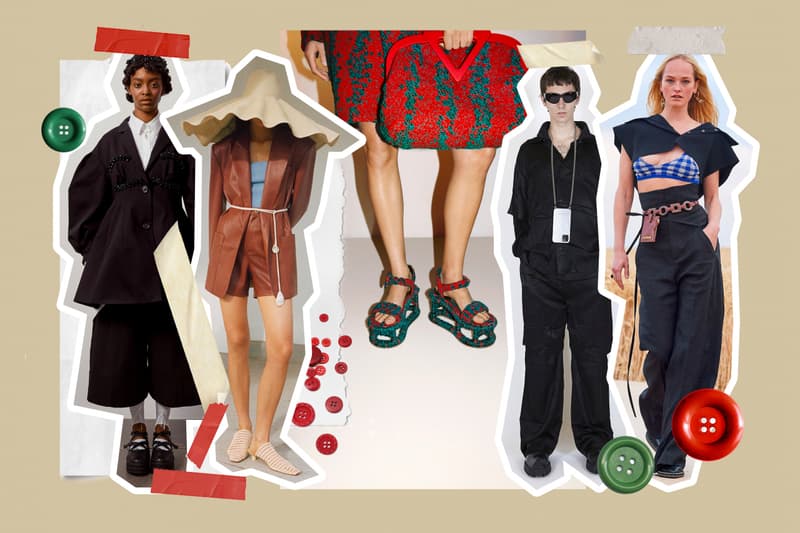 Spring/Summer 2021 Accessory Trends Bags Hats Water Bottle Phone Accessories Case Chain Woven Bag Chanel Bottega Veneta Fendi AMBUSH Versace The Row Givenchy