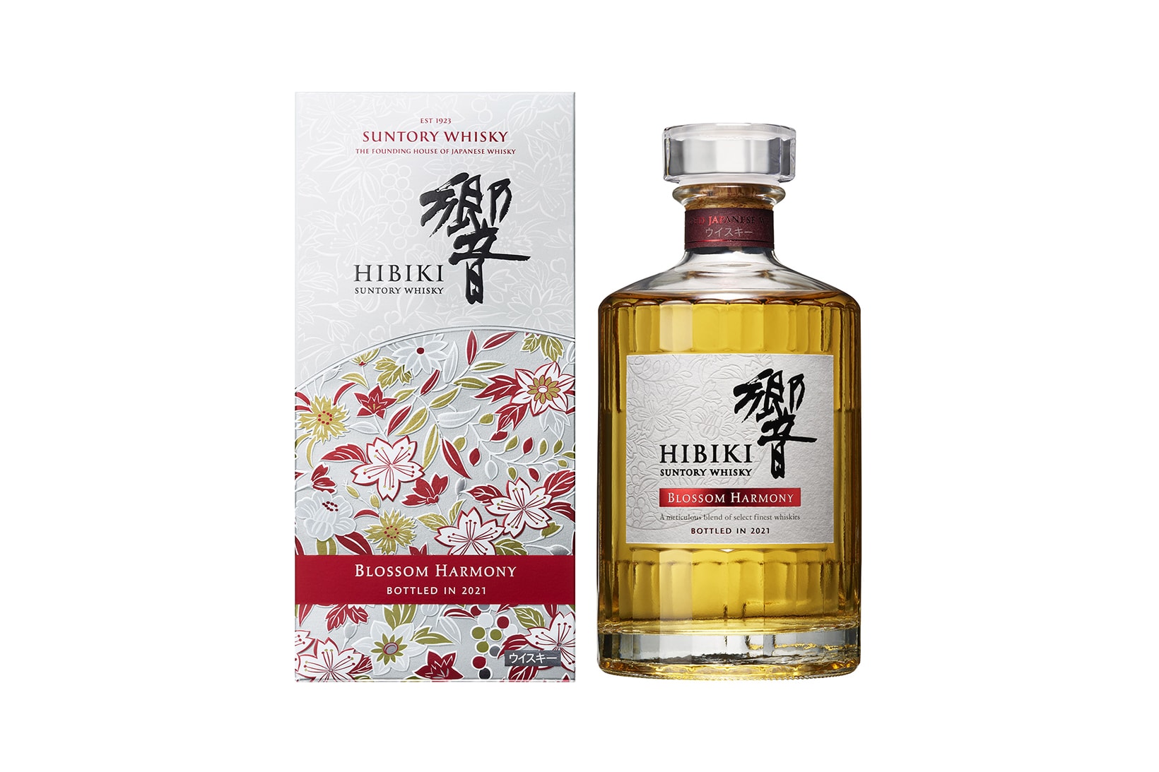 suntory hibiki japanese whisky cherry blossom harmony sakura alcohol beverage drink 