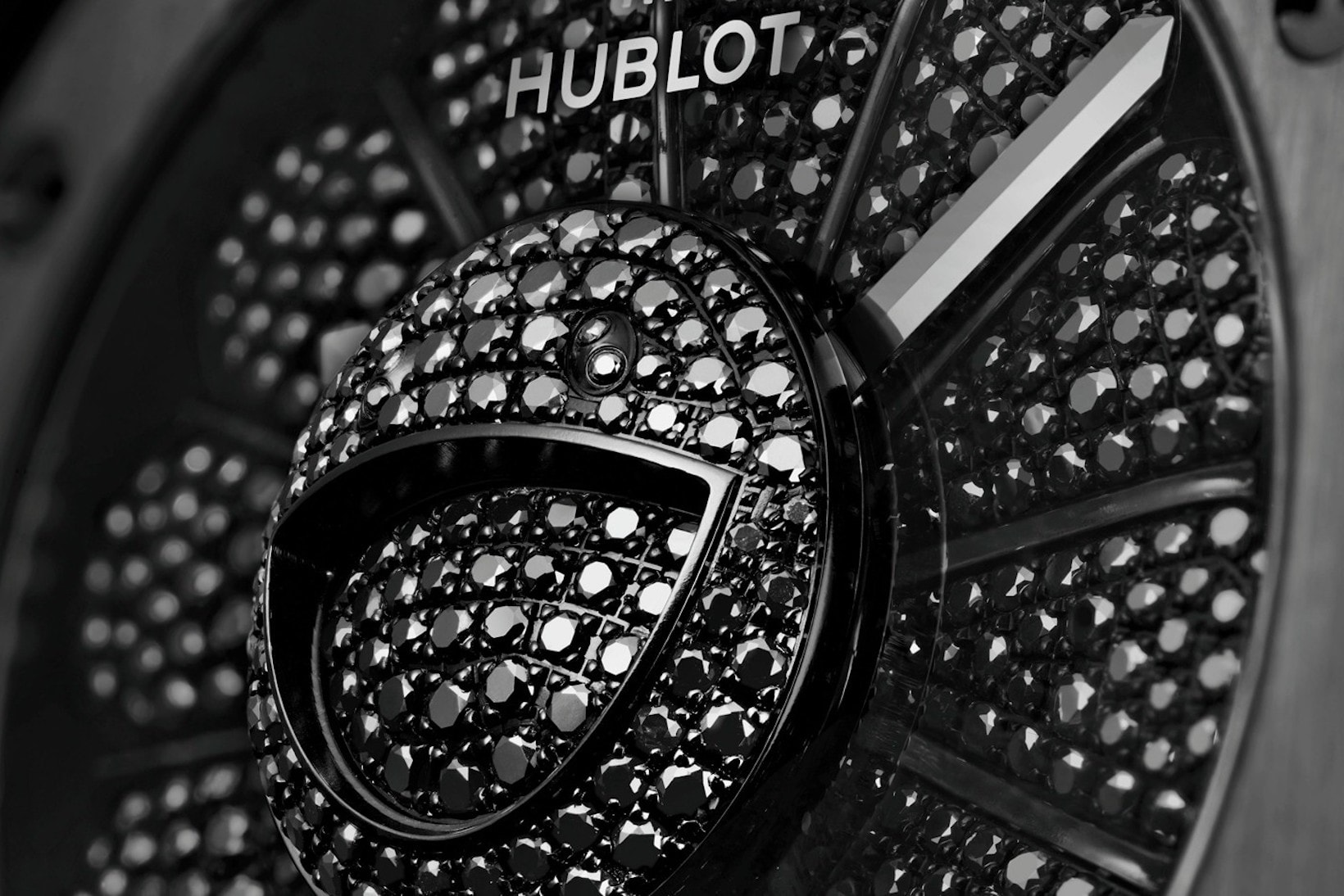 takashi murakami hublot classic fusion all black watch collaboration close up details