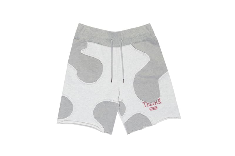 telfar camo shorts apparel gray red