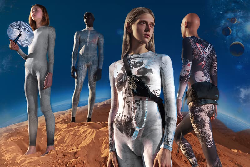 ttswtrs tattoosweaters spring summer collection campaign anna osmiekhina bodysuits belt bags fan accessories