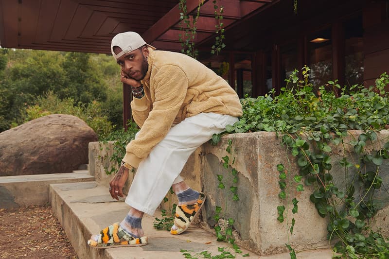ugg spring summer collection campaign fluff yeah cali collage slide sandals jacket sweatpants hat