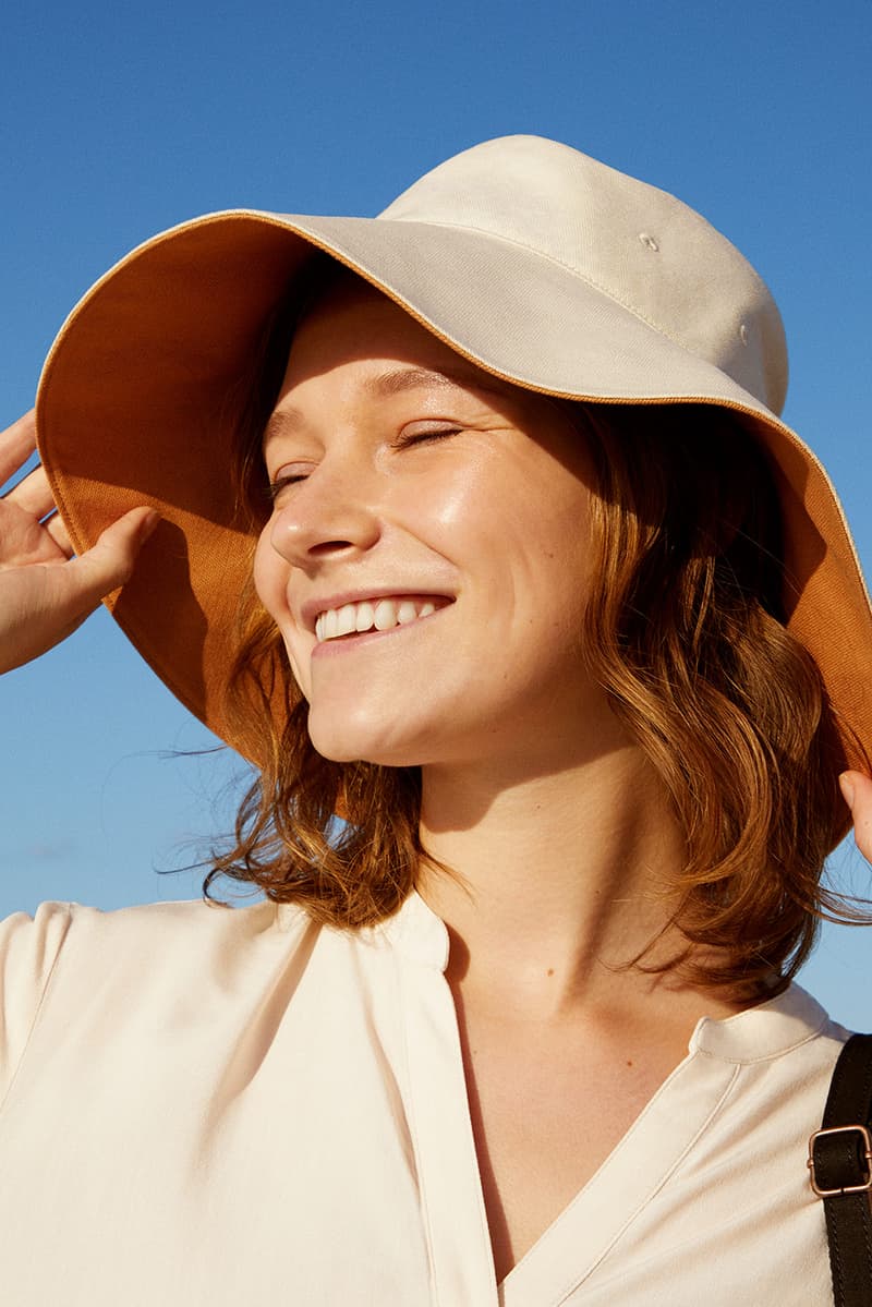 uniqlo ines de la fressange spring summer collaboration uv protection hat shirt