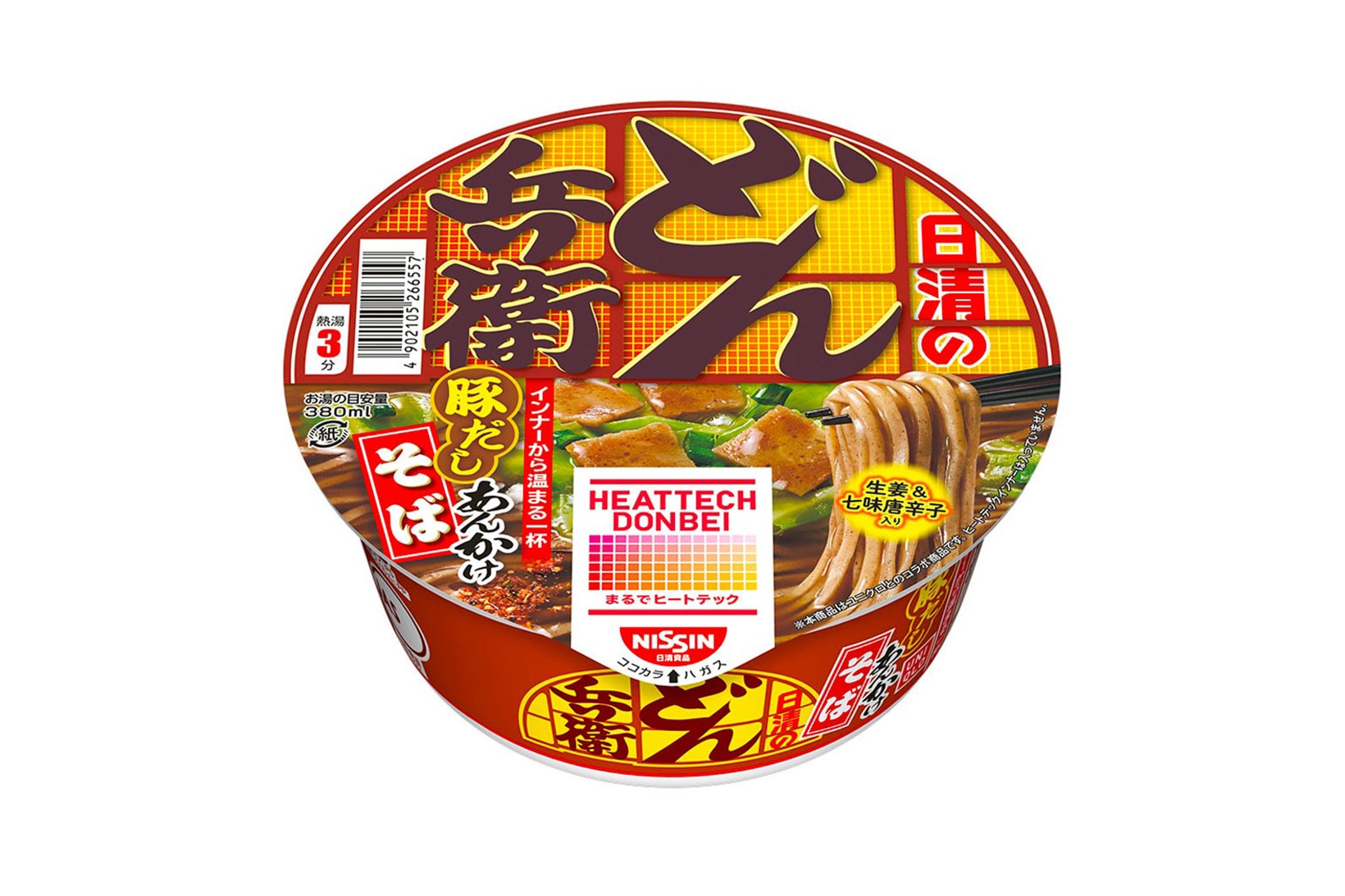 UNIQLO Nissin HEATTECH Donbei Pork Dashi Ankake Soba Collaboration Snack Instant Noodles