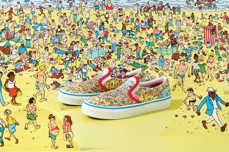 vans wheres waldo wally collaboration sneakers slip-on