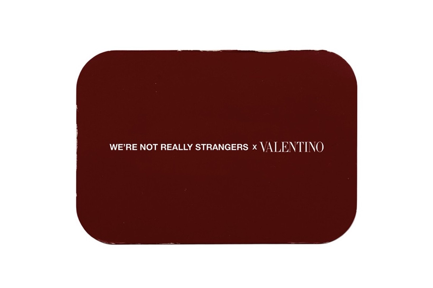 were not really strangers koreen valentino collaboration card game maroon red