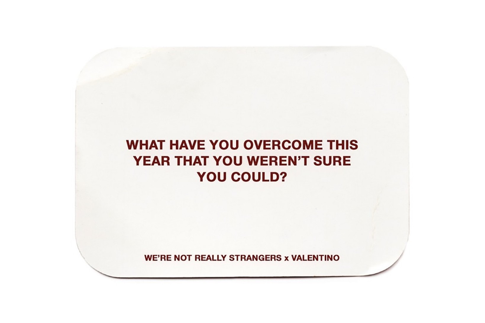 were not really strangers koreen valentino collaboration card game