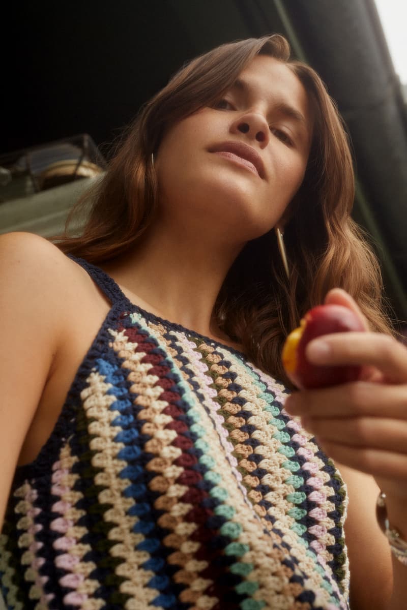 wood wood spring summer collection campaign tank top fruit earrings jewelry accessories