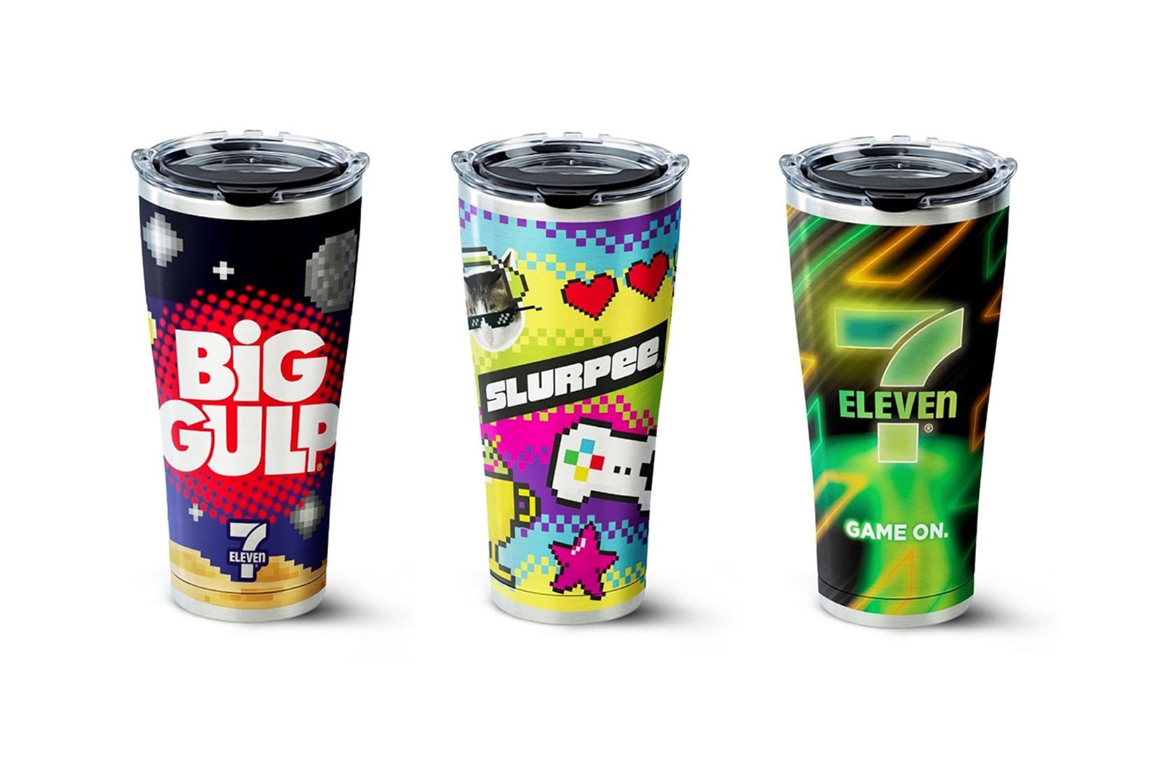 7-eleven reusable cups tumblers slurpee big gulp coffee free refills