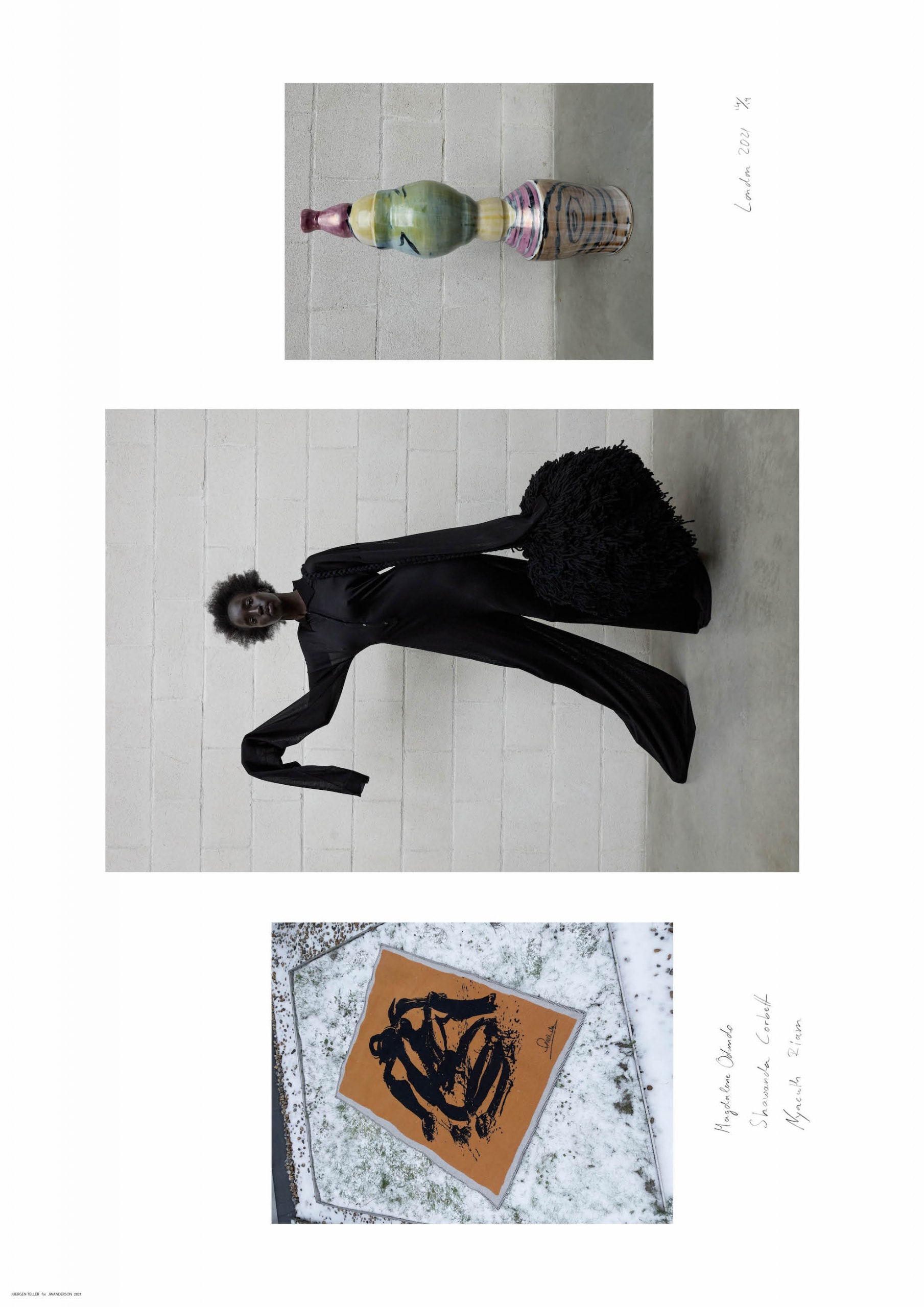 JW Anderson Fall/Winter 2021 Collection Presentation Juregen Teller Photography Posters Artist Collaborations