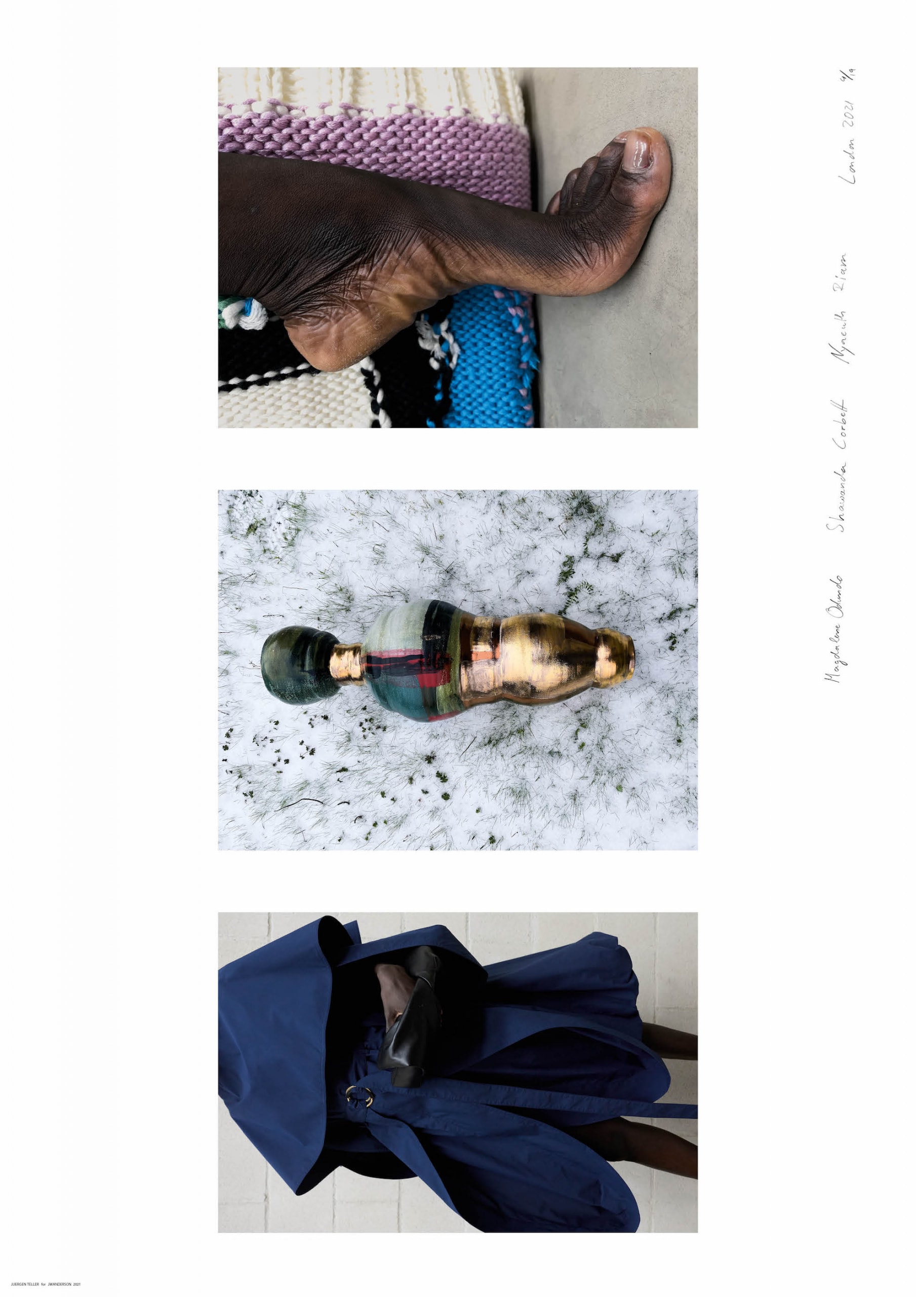 JW Anderson Fall/Winter 2021 Collection Presentation Juregen Teller Photography Posters Artist Collaborations