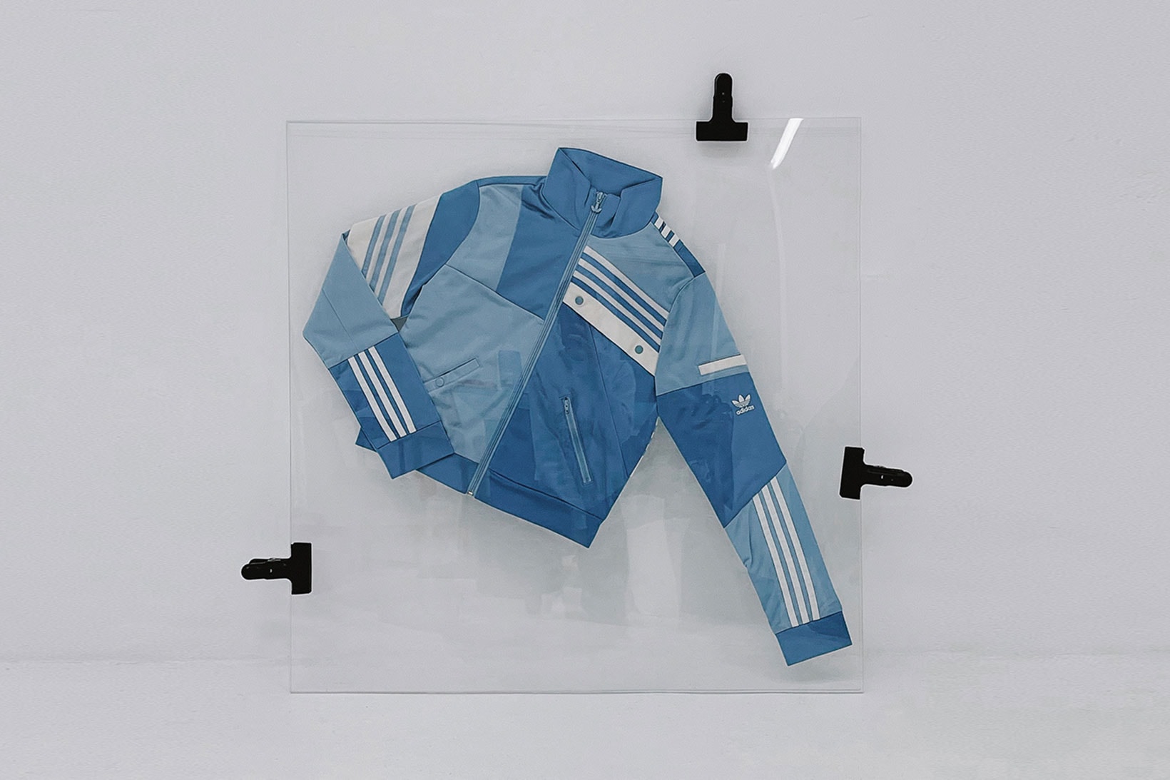 danielle cathari adidas originals collaboration denim deconstructed track jacket online auction