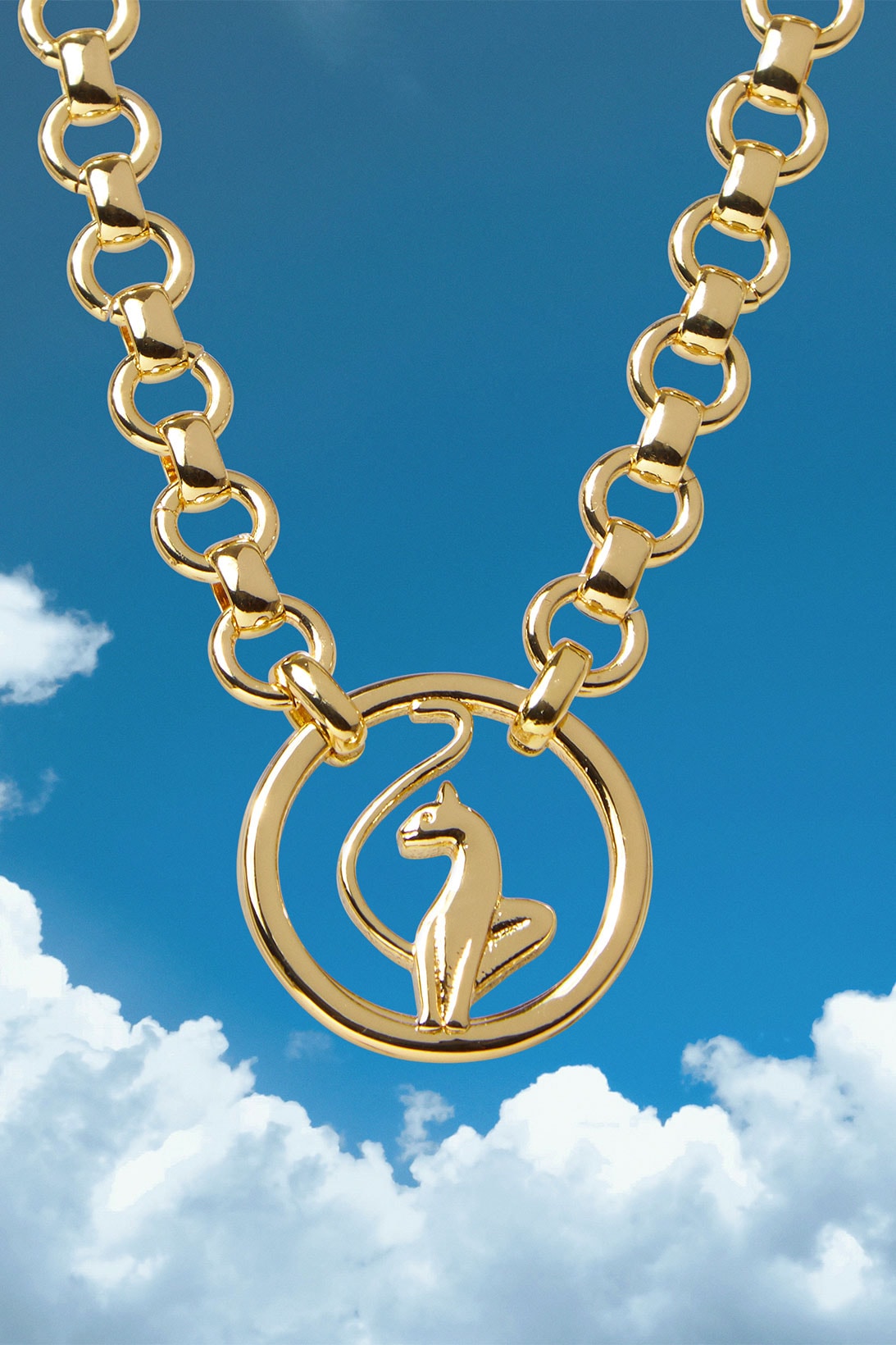 baby phat costume jewelry capsule collection 18k gold vermeil ming lee aoki simmons chain necklace kitty cat