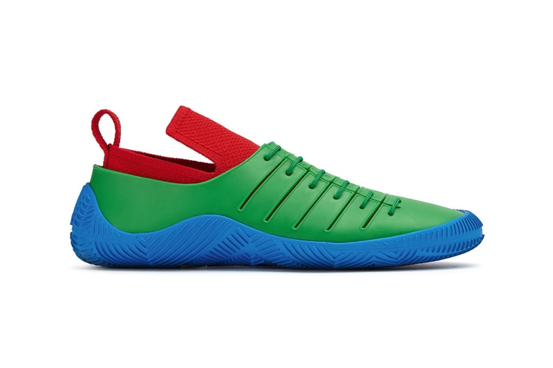 bottega veneta salon 01 footwear collection daniel lee barefoot second skin blue red green