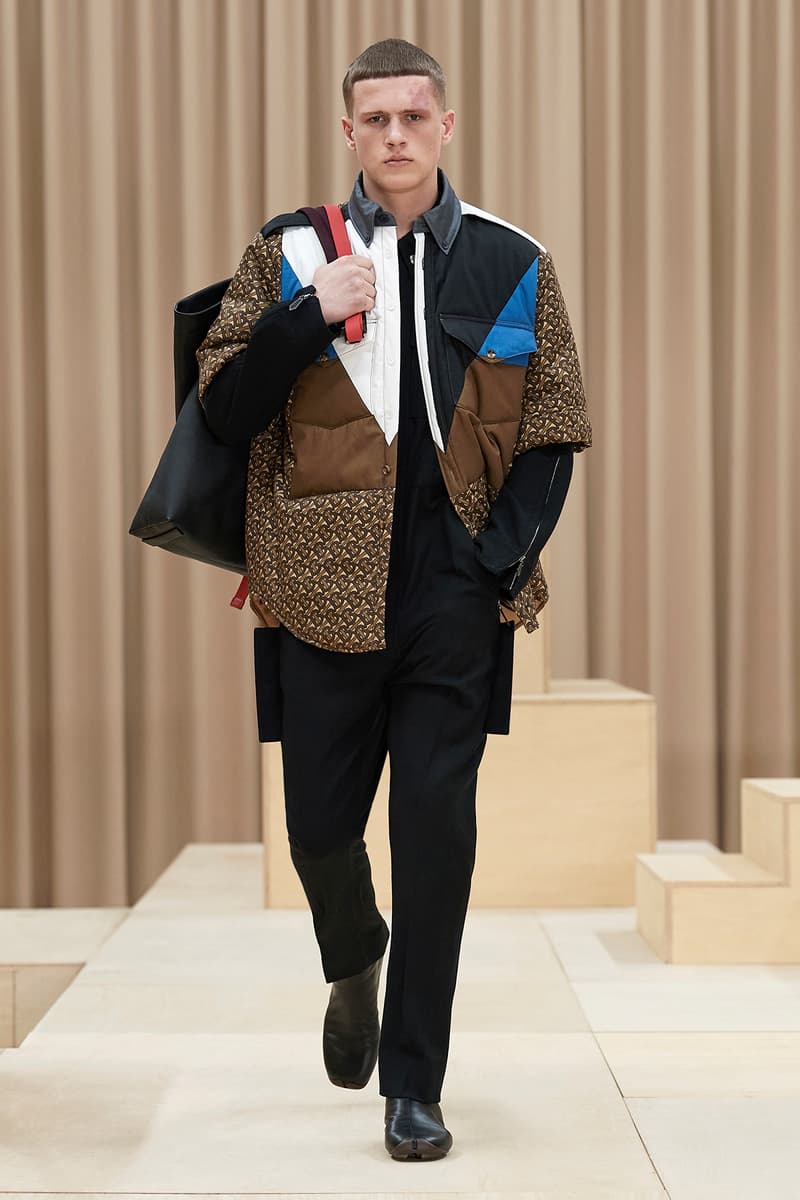 Burberry Fall/Winter 2021 Mens Escapes Show Collection Riccardo Tisci Varsity Jacket