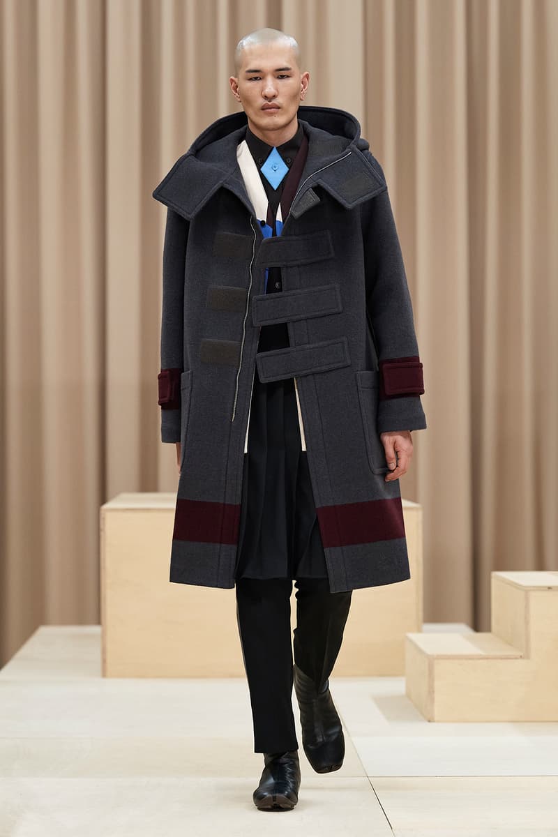 Burberry Fall/Winter 2021 Mens Escapes Show Collection Riccardo Tisci Varsity Jacket